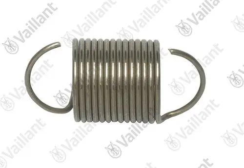 Metallfeder von Vaillant, spiralförmig mit zwei offenen Enden, die für mechanische Anwendungen genutzt wird.